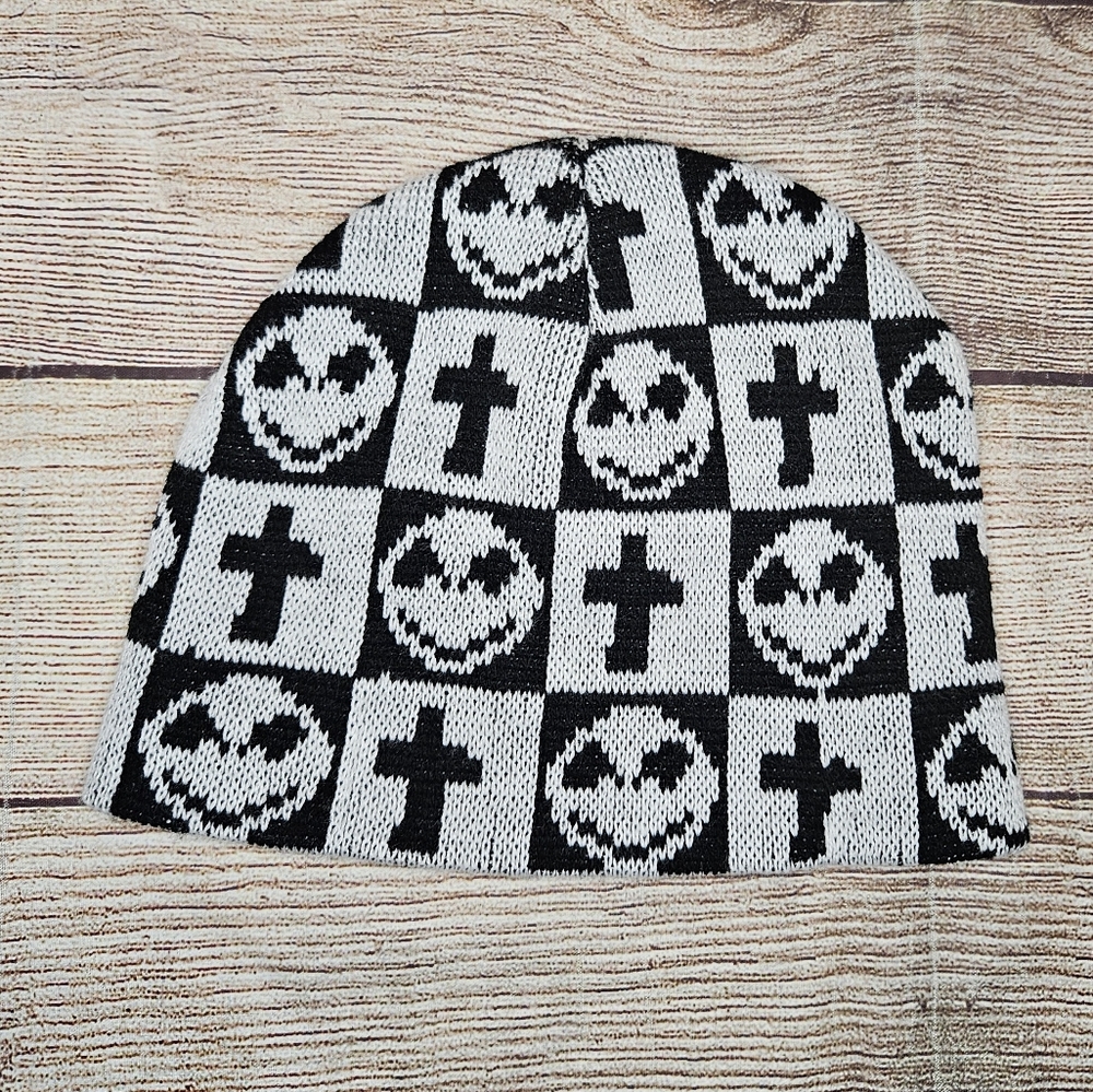 Disney Nightmare Before Christmas Jack Skellington Knit Beanie Hat